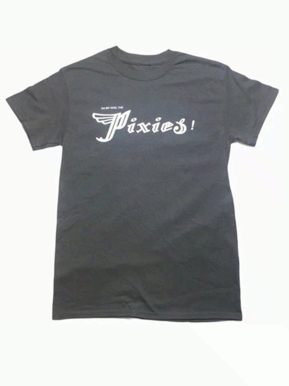 Pixies Oh My God Graphic T-shirt Charcoal Gray Alternative Rock Tee